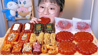 여수언니 봄날엔약과 골든피스 약과🥮 디저트 먹방 Dessert Mukbang [upl. by Nedgo]