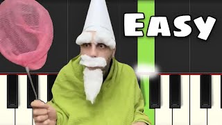 Gnome Song TikTok  Easy Piano Tutorial [upl. by Assillam]