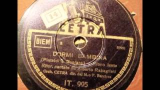 Alberto Rabagliati  Dormi bambina con testo [upl. by Rodd]