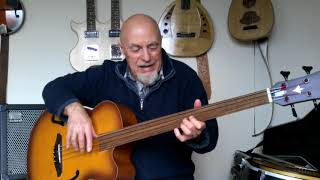 Number one tip for playing fretless bass Pete carter [upl. by Peckham]