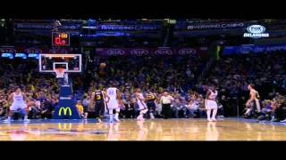 Trevor Booker over the head shot Utah Jazz at Oklahoma City Thunder [upl. by Valdas245]