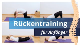 Rückentraining für Anfänger  9 einfache Übungen für zu Hause ✔ Stärke jetzt Deinen Rücken [upl. by Nolubez890]