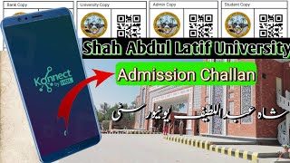 How To Pay Shah Abdul Latif University Admission Challan  SALU Admission Challan [upl. by Summons]