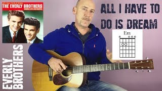 Everly Brothers  Dream  Guitar lesson by Joe Murphy [upl. by Ojeitak]