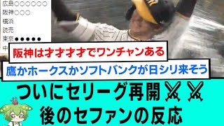 【劇的】ついにセリーグ再開⚔⚔後のセファンの反応【阪神タイガースプロ野球なんJ2ch5chスレまとめセリーグ小幡竜平サヨナラタイムリー石井大智西勇輝2024年6月21日】 [upl. by Slavic622]