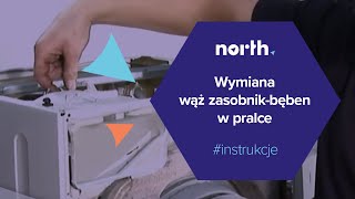 Wąż zasobnik  bęben w pralce  wymiana naprawa czesciPralki  Northpl [upl. by Lewes]