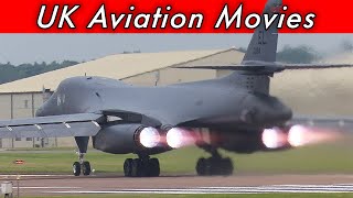 Laying down the noise B1 Lancer departing RAF Fairford England [upl. by Fernandez]