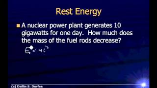 Physics123 Example Problems  Relativistic Energy [upl. by Engel]