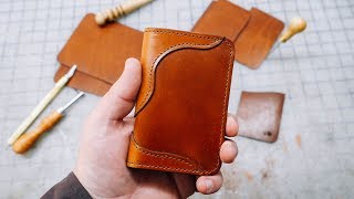 Making a Western Inspired Vertical Leather Wallet [upl. by Aaronson]