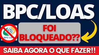 URGENTE VOCÃŠ PODE TER O SEU BPCLOAS BLOQUEADO OU CANCELADO  SAIBA O QUE FAZER PRA EVITAR ISSO [upl. by Barnaby]