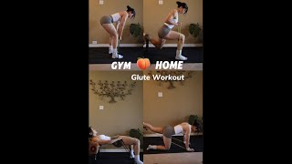 Glute Workouts GYM vsHOME [upl. by Sheline151]