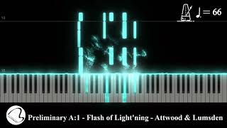 Flash of Lightning  Piano only  Tempo 66  AMEB Violin Series 10 Preliminary List A No 1 [upl. by Jasun]