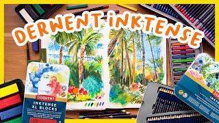 How to use Derwent Inktense Tips amp ideas for Inktense blocks amp pencils [upl. by Outhe371]