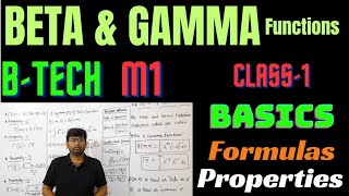 beta and gamma function basic formulas propertiesbtech m1 important questionbtech btechmaths [upl. by Eremahs]