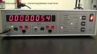 Udstyrsgennemgang Halveringstykkelse med timer [upl. by Hutner]