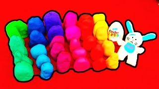 30 Surprise Eggs PlayDoh Disney Princess Minnie Mouse Disney Cars Playdough Peppa Pig Dora Toy LPS [upl. by Kania168]