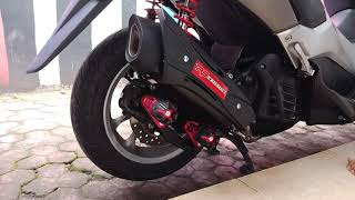 Knalpot Nmax R9 Misano  suara tebel dan gahar [upl. by Relyhs]