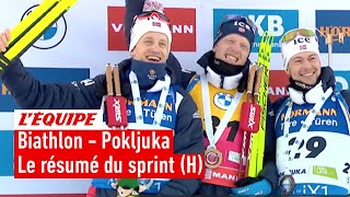 Biathlon 2023  Impressionnant triplé norvégien sur le sprint de Pokljuka les Français à la dérive [upl. by Yretsym]