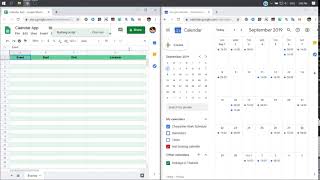 Import Google Calendar to Google Sheets [upl. by Kempe603]