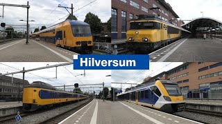 Bahnverkehr in Hilversum mit Reihe 1700  Intercity ICMm DDZ SNG Gelb und Schwarz und SLT [upl. by Lucien]