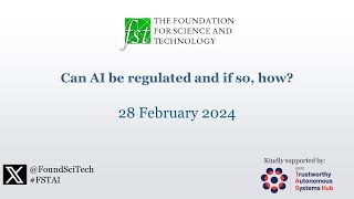 Can AI be regulated an if so how High resolution version [upl. by Trembly882]