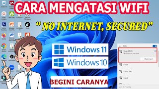 Cara Memperbaiki “No Internet Secured” di Windows 10 amp 11 [upl. by Siuol]