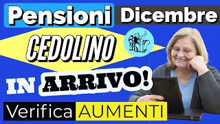 PENSIONI 👉 CEDOLINO DICEMBRE IN ARRIVO❗️Controlla gli AUMENTI in ANTEPRIMA 🔎 [upl. by Xenia]