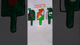 Independence Day spacial 🇧🇩🇮🇳🇵🇰shots art flag trending viralvideo 💯 [upl. by Koressa]