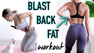 BACK FAT amp BRA BULGE Exercises  Back WORKOUT by Vicky Justiz [upl. by Alam]