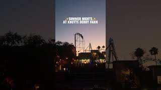 Sunsets amp Roller Coasters sunset rollercoaster knotts knottsberryfarm summernight night [upl. by Mendez593]