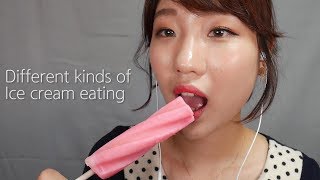 English ASMR Different kinds of Korean Ice cream eating sound🍦  eartoear whispering [upl. by Ztnahc396]