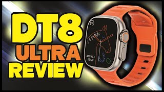 Smartwatch DT8 ULTRA Series 8 com Sensor de TEMPERATURA  REVIEW DETALHADO [upl. by Naimad]