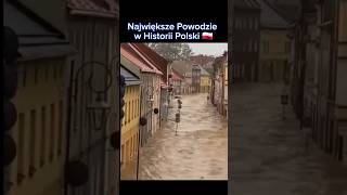 Największe Powodzie w Historii Polski 🇵🇱 poland polska top top5 powódź flood disaster shorts [upl. by Jacobsen]