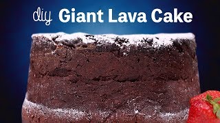 DIY GIANT LAVA CAKE  WILL IT CLOG [upl. by Luann]