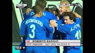 BAGGIO  against juventus 2001 [upl. by Ky985]