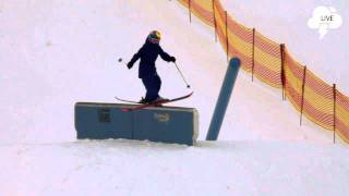 downdays LIVE  Kelly Sildaru winning run MFO  9 Feb 2012 [upl. by Ahsienad]