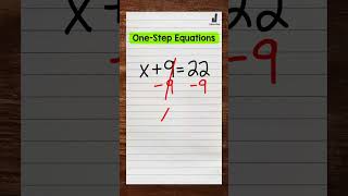 Solving OneStep Equations  Math with Mr J [upl. by Airod465]