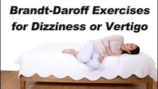 Brandt Daroff Exercises for Dizziness or Vertigo [upl. by Bonnes]