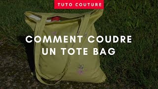 Tuto couture  le tote bag facile [upl. by Limaa]