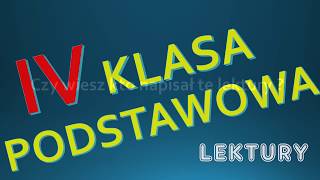 LEKTURY IV KLASA PODSTAWÓWKI  TEST WIEDZY Quiz [upl. by Hulbard]