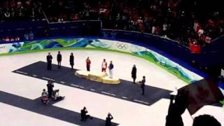 Gold Medal Ceremony  500M Womens Short Track  2010 Winter Olympics [upl. by Dlaniger]