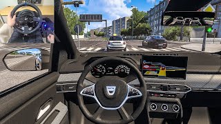 2021 Dacia Sandero Stepway  Euro Truck Simulator 2 Steering Wheel Gameplay [upl. by Brawner]