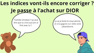 Les indices vontils continuer à corriger  Je passe à lachat sur DIOR [upl. by Weinman]