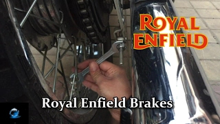 Royal Enfield Tips and Tricks  How to Repair the Brakes  Bulllet [upl. by Enyalaj]