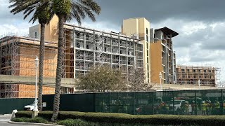 Construction update Disneys newest DVC tower Disneys Polynesian Resort VLOG 3324 disney vlog [upl. by Hayes]