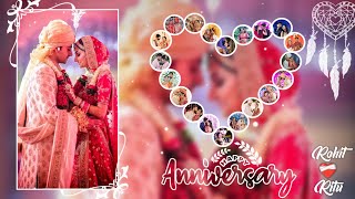 New wedding anniversary video editing  anniversary song status  anniversary video editing [upl. by Emerick607]