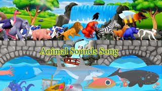 Animal Sounds Song  Best Animal Sounds Song  Baby Song  Kids Song [upl. by Kingsly]