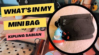 WHAT’S IN MY BAG ✨👛  Kipling sabian mini crossbody bag wimb [upl. by Watt949]