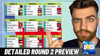 Who will Qualify from Round 2  AFC World Cup Qualification Preview [upl. by Kwarteng]