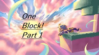 Minecraft  One Block  Skyblock  Part 1 [upl. by Ahsilrac605]